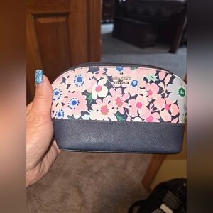 Kate Spade Cameron Street medium l Dome Cosmetic Bag - Pink and Blue